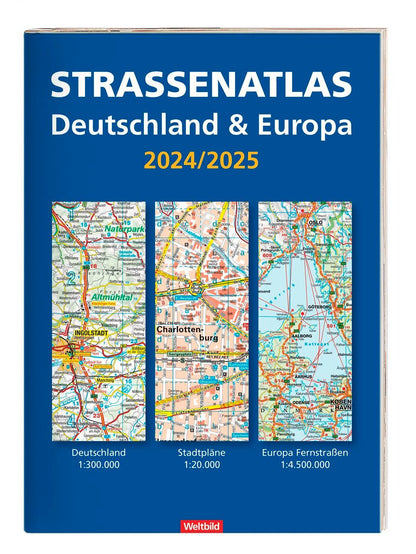 Strassenatlas Deutschland & Europa 2024/2025
