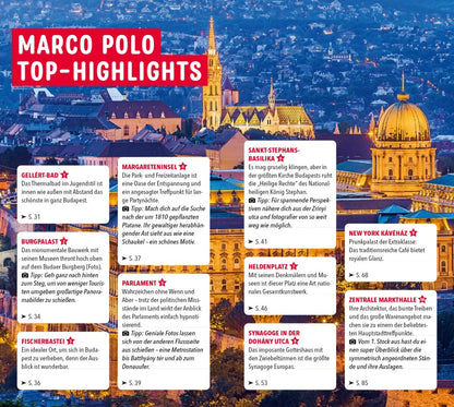 Marco Polo Reiseführer Budapest (Deutsch, 2023, Rita Stiens, Lisa Erzsa Weil)