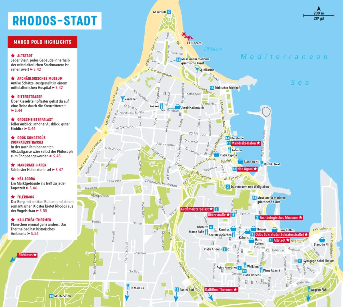 Marco Polo Reiseführer Rhodos (Deutsch, 2023, Klaus Bötig)