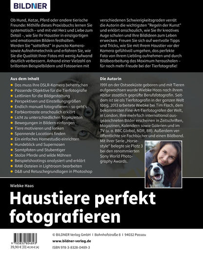 Bildner Haustiere perfekt fotografieren (Deutsch, 2022, Haas Wiebke)
