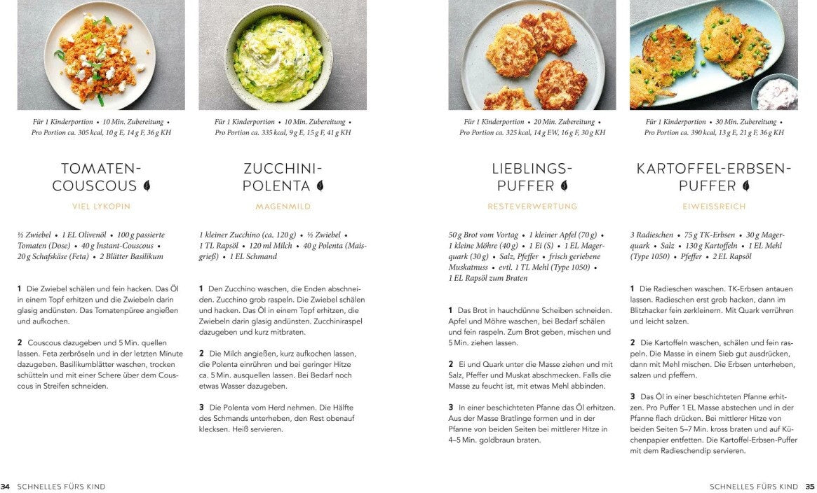 Kochen für Kleinkinder