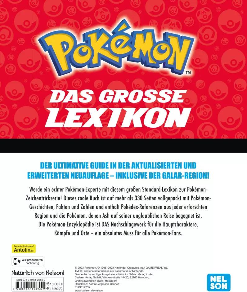 Carlsen Pokémon - Das grosse Lexikon (Deutsch, 2023, Simcha Whitehill, Lawrence Neves, Katherine Fang)