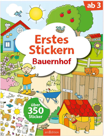 Ars Edition Erstes Stickern Bauernhof (Deutsch, 2017, Sandra Schmidt)