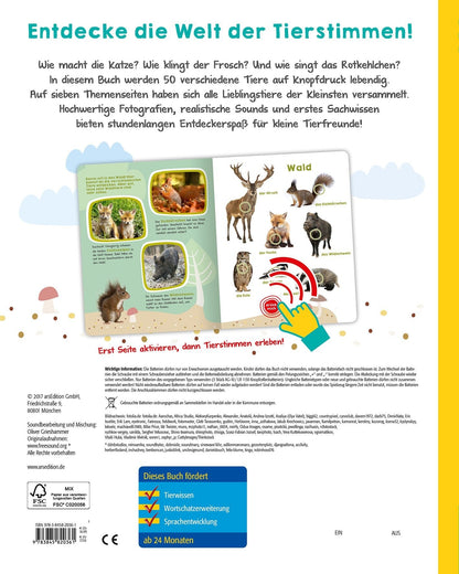 Ars Edition Mein grosses Buch der Tiergeräusche (Deutsch, 2017, Oliver Grieshammer)
