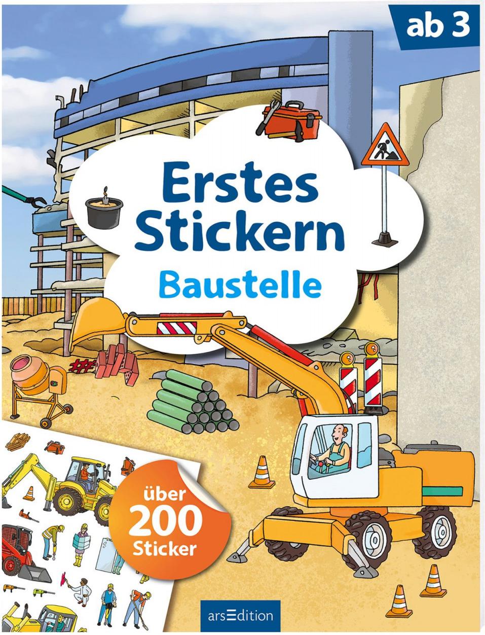 Ars Edition Erstes Stickern Baustelle (Deutsch, 2018, Sebastian Coenen)