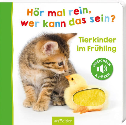 Ars Edition Hör mal rein, wer kann das sein? - Tierkinder im Frühling (Deutsch, 2022)