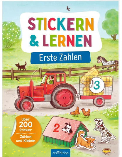 Ars Edition Stickern & Lernen - Erste Zahlen (Deutsch, 2023, Katja Schmiedeskamp)