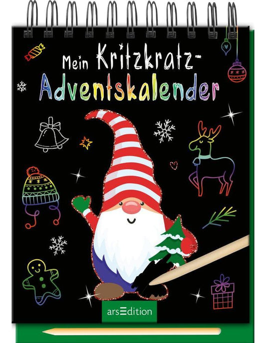 Ars Edition Mein Kritzkratz-Adventskalender