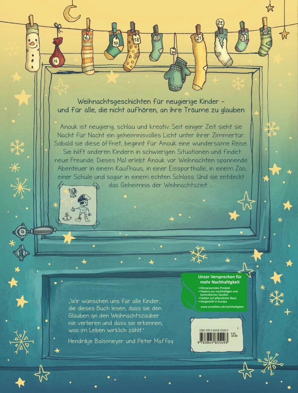 Ars Edition Anouk und das Geheimnis der Weihnachtszeit (Anouk 3) (Deutsch, 2023, Peter Maffay, Hendrikje Balsmeyer, Joëlle Tourlonias)