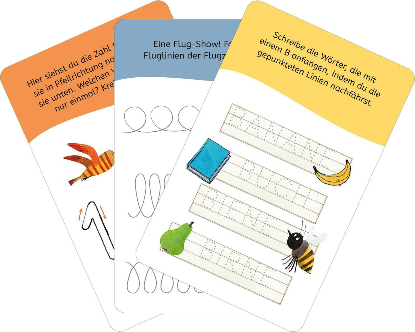 Erstes Lernen mit Spass - Zum Schulstart: 50 Übungskarten