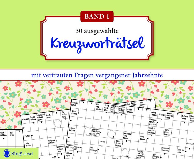 Kreuzworträtsel für Senioren. Der Kreuzw