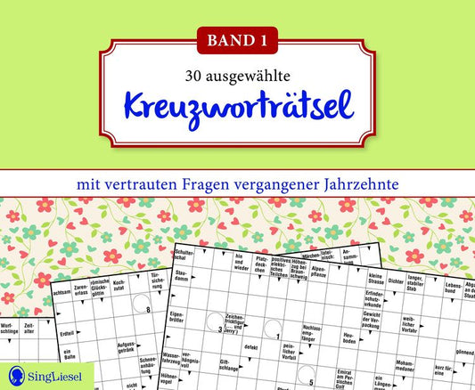 Kreuzworträtsel für Senioren. Der Kreuzw
