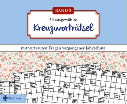 Kreuzworträtsel für Senioren. Der Kreuzworträtsel-Block für Senioren mit vertrauten Fragen vergangener Jahrzehnte. Der R
