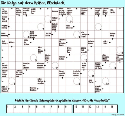 Kreuzworträtsel für Senioren. Der Kreuzworträtsel-Block für Senioren mit vertrauten Fragen vergangener Jahrzehnte. Der R