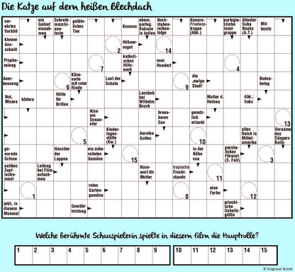 Kreuzworträtsel für Senioren. Der Kreuzworträtsel-Block für Senioren mit vertrauten Fragen vergangener Jahrzehnte. Der R