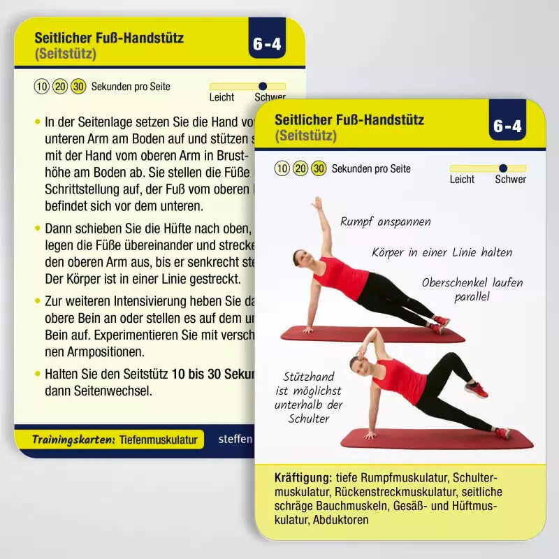 Steffen Trainingskarten: Tiefenmuskulatur (Deutsch, 2020, Ronald Thomschke)