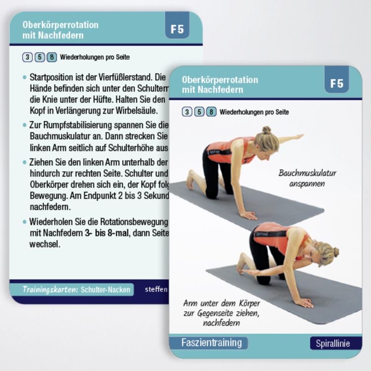 Trainingskarten Schulter-Nacken