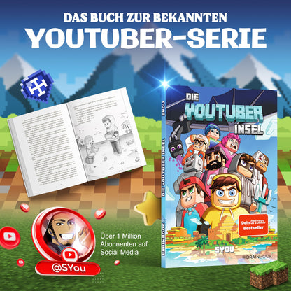 Brainbook Die Youtuber Insel (Deutsch, 2024, B.B.Scharp, Syou)