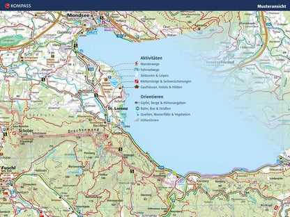 KOMPASS Wanderkarte 21 Liechstenstein, Feldkirch, Vaduz
