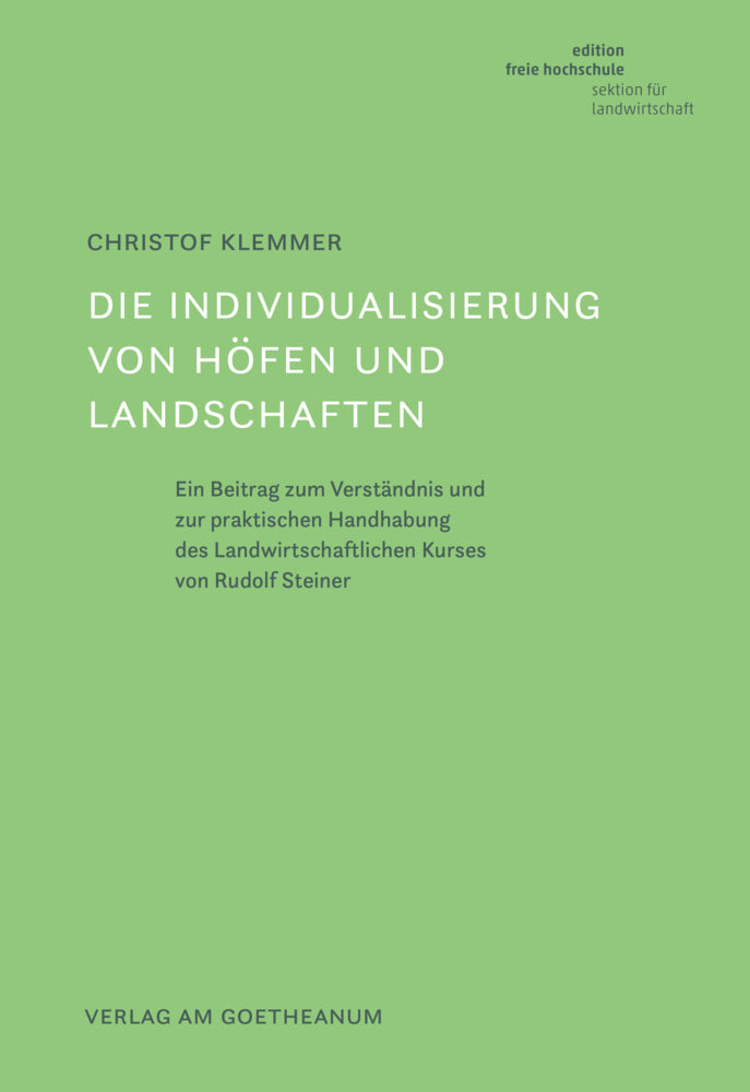 Die Individualisierung von Höfen und Landschaften (Christof Klemmer)