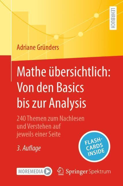 Mathe übersichtlich: Von den Basics bis zur Analysis (Adriane Gründers)