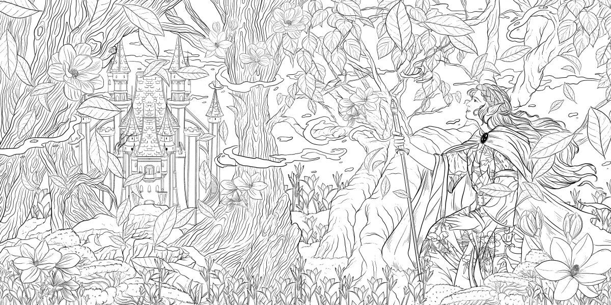 Fantastische Welten  (Ausmalbuch zur kreativen Stressbewältigung)