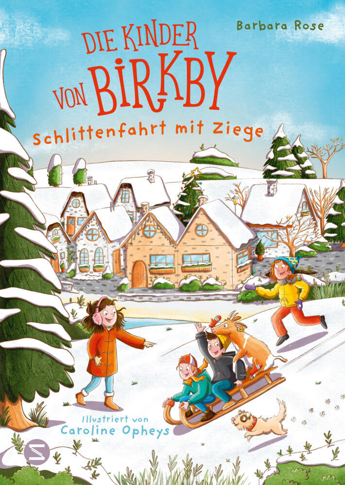 Die Kinder von Birkby. Schlittenfahrt mit Ziege (Barbara Rose)