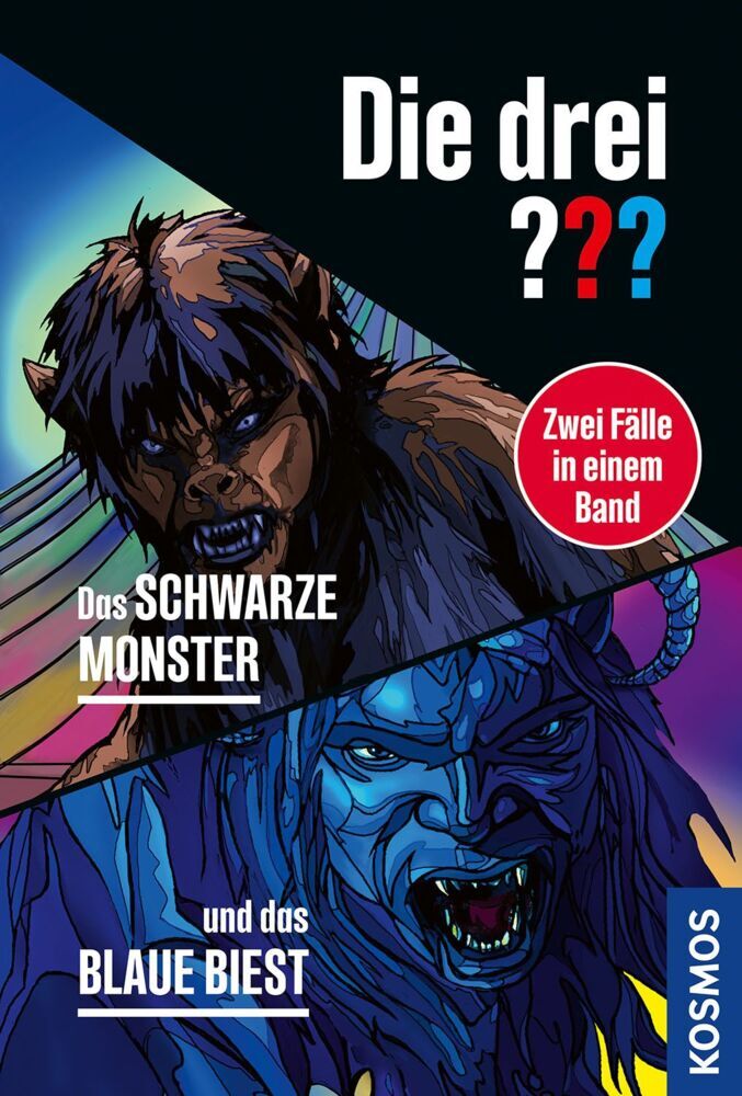 Die drei ???, Das schwarze Monster / und das blaue Biest (Doppelband) (Hendrik Buchna)