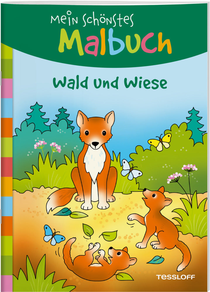 Mein schönstes Malbuch. Wald und Wiese