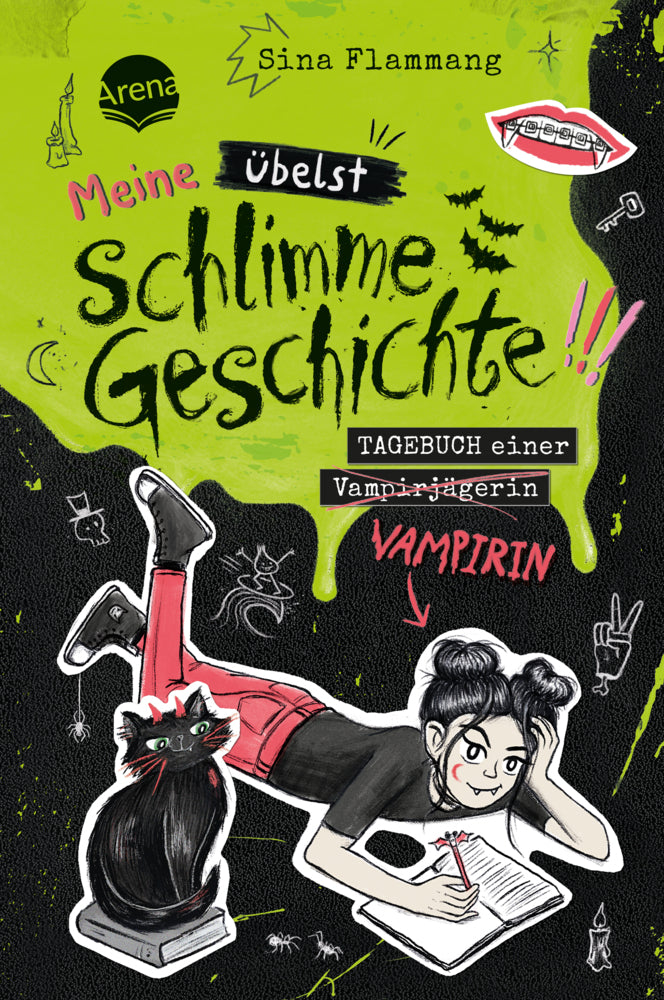 Meine übelst schlimme Geschichte!!! Tagebuch einer Vampirin (2) (Sina Flammang)