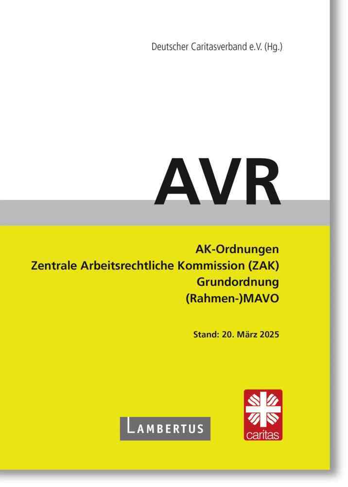 AVR Buchausgabe 2025 (Deutscher Caritasverband)
