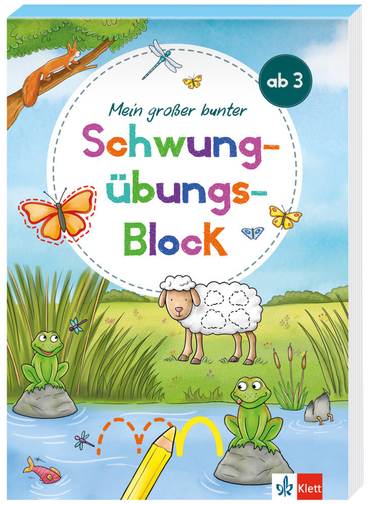 Klett Mein großer bunter Schwungübungs-Block ab 3 Jahren