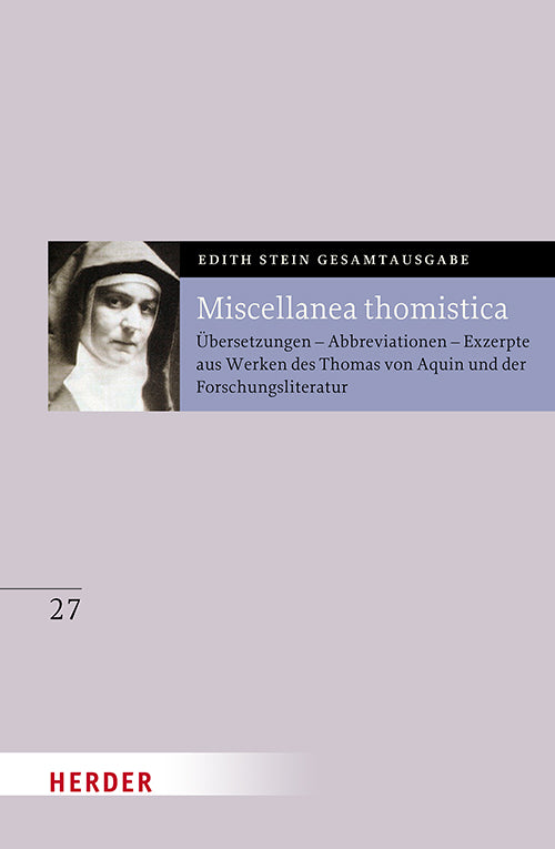 Miscellanea thomistica (Edith Stein)
