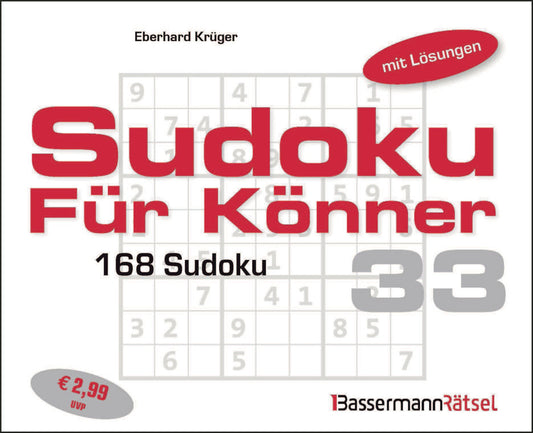 Sudoku für Könner 33 (Eberhard Krüger)