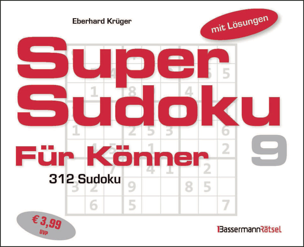 Supersudoku für Könner 9 (Eberhard Krüger)