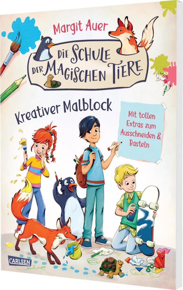 Die Schule der magischen Tiere Beschäftigung: Kreativer Malblock (Margit Auer)