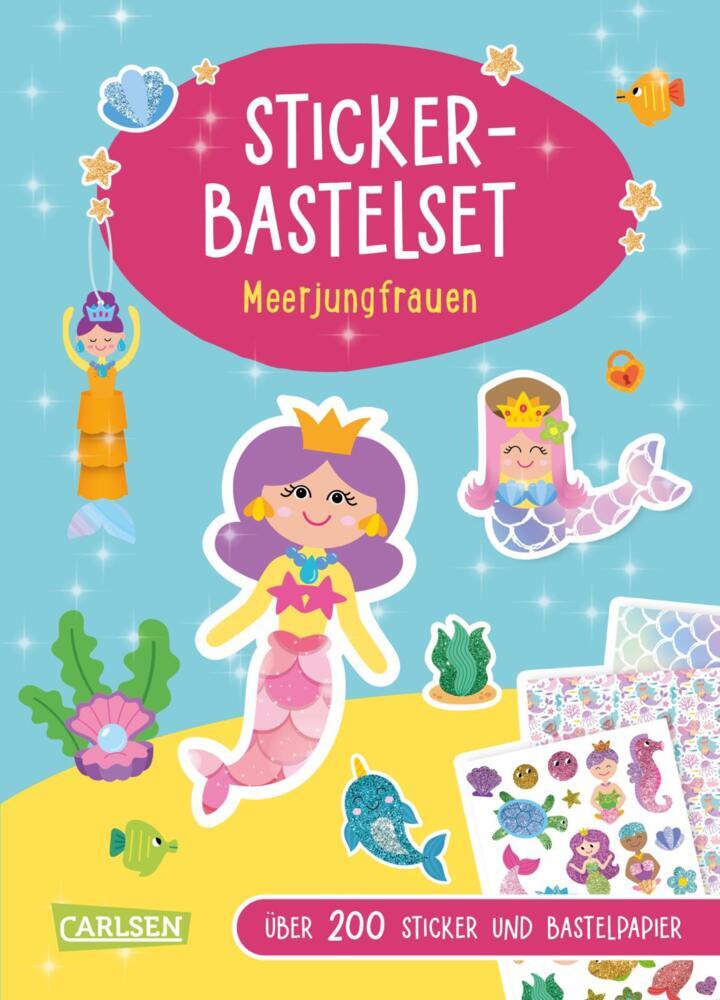 Bastelset für Kinder: Sticker-Bastelset: Meerjungfrauen (Anton Poitier)