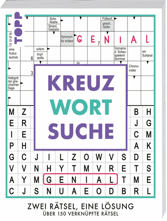 Kreuzwortsuche - 160 verknüpfte Rätsel: Zwei Rätsel, eine Antwort (Frechverlag)