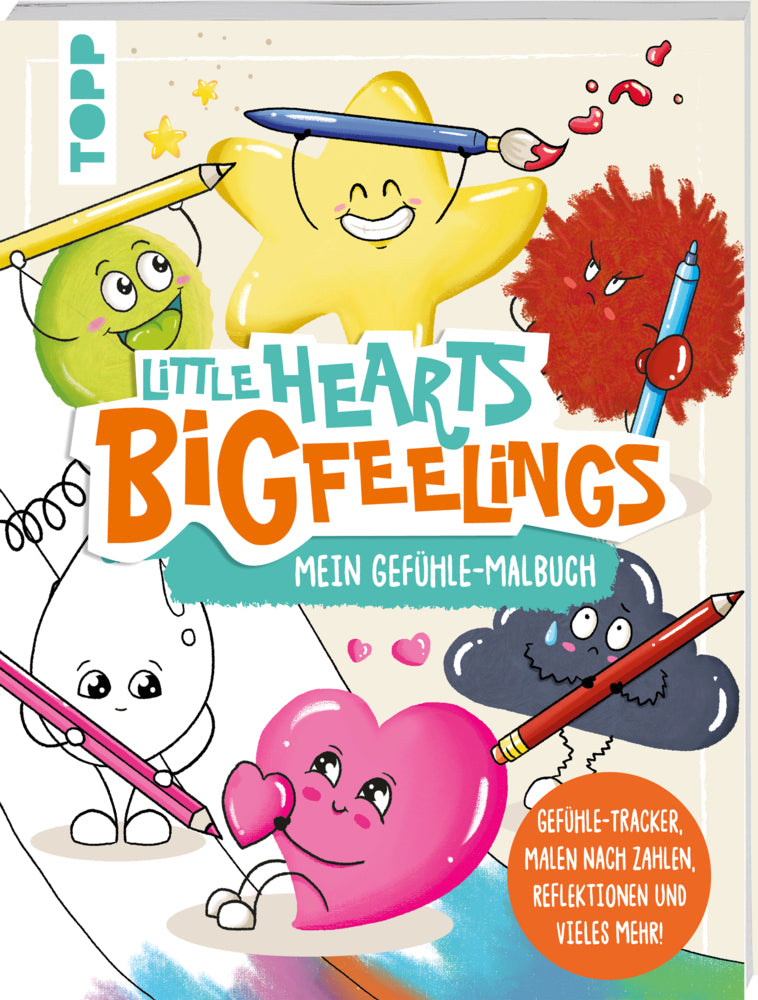 Little Hearts - Big Feelings - Mein Gefühle-Malbuch (Martina Helfrich)
