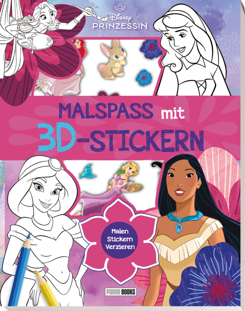 Disney Prinzessin: Malspaß mit 3D-Stickern (Disney)