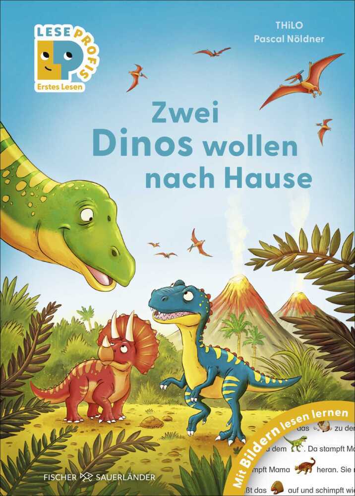 Leseprofis - Mit Bildern lesen lernen: Zwei Dinos wollen nach Hause, Erstes Lesen (Thilo)