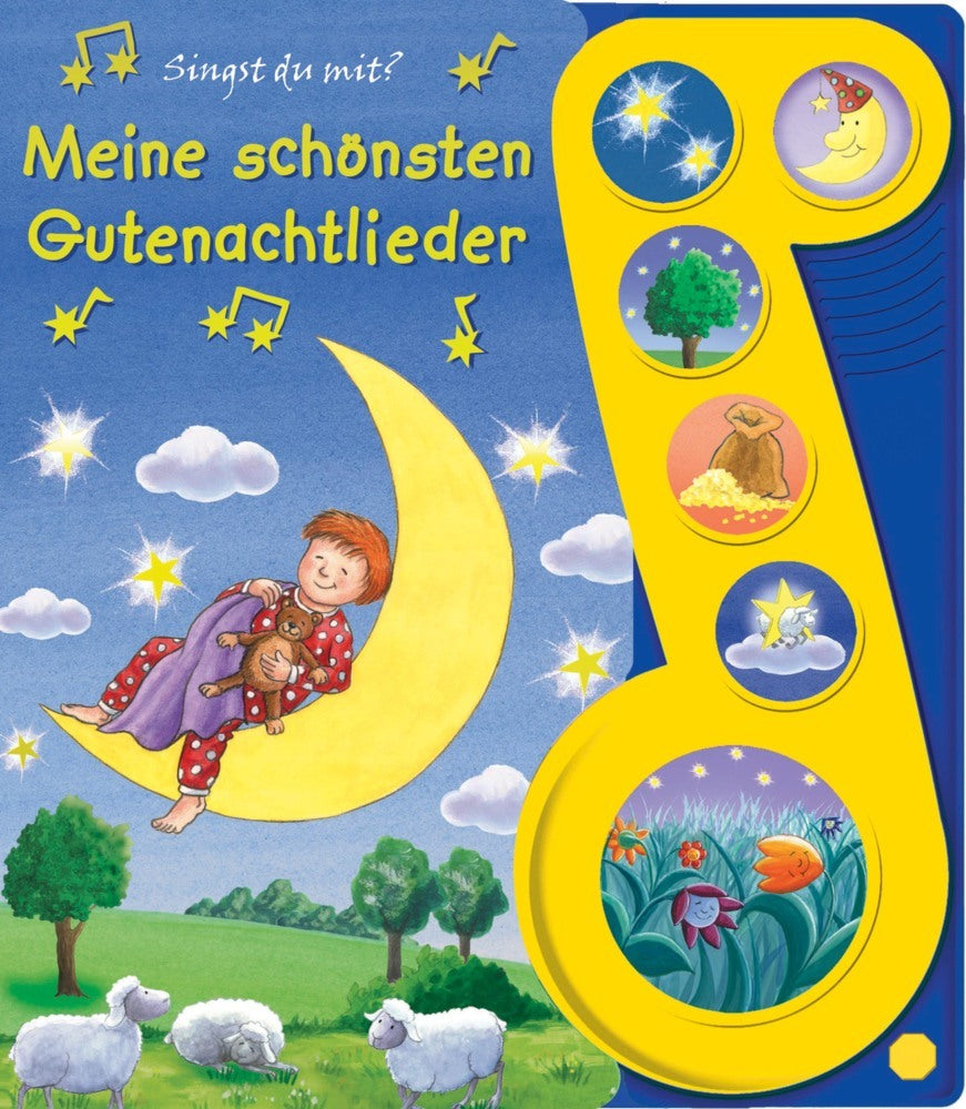 Meine schönsten Gutenachtlieder - Liederbuch mit Sound - Pappbilderbuch mit 6 Melodien (Phoenix International Publications Germany Gmbh)