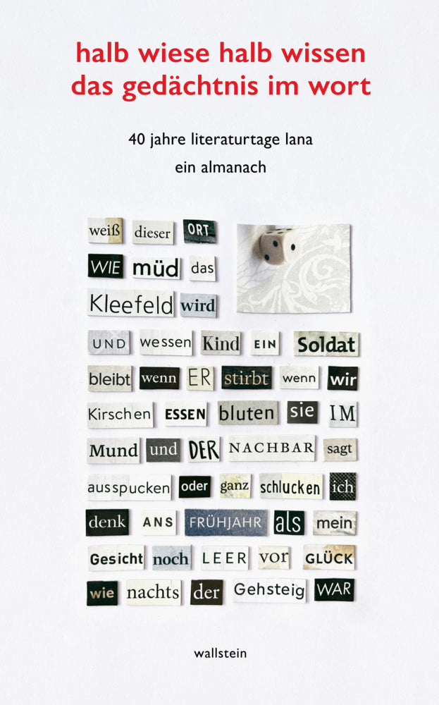 halb wiese halb wissen das gedächtnis im wort (Elmar Locher)