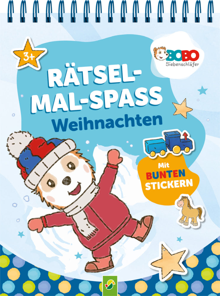 Bobo Siebenschläfer Rätsel-Mal-Spaß Weihnachten. Für Kinder ab 3 Jahren (Schwager & Steinlein Verlag)