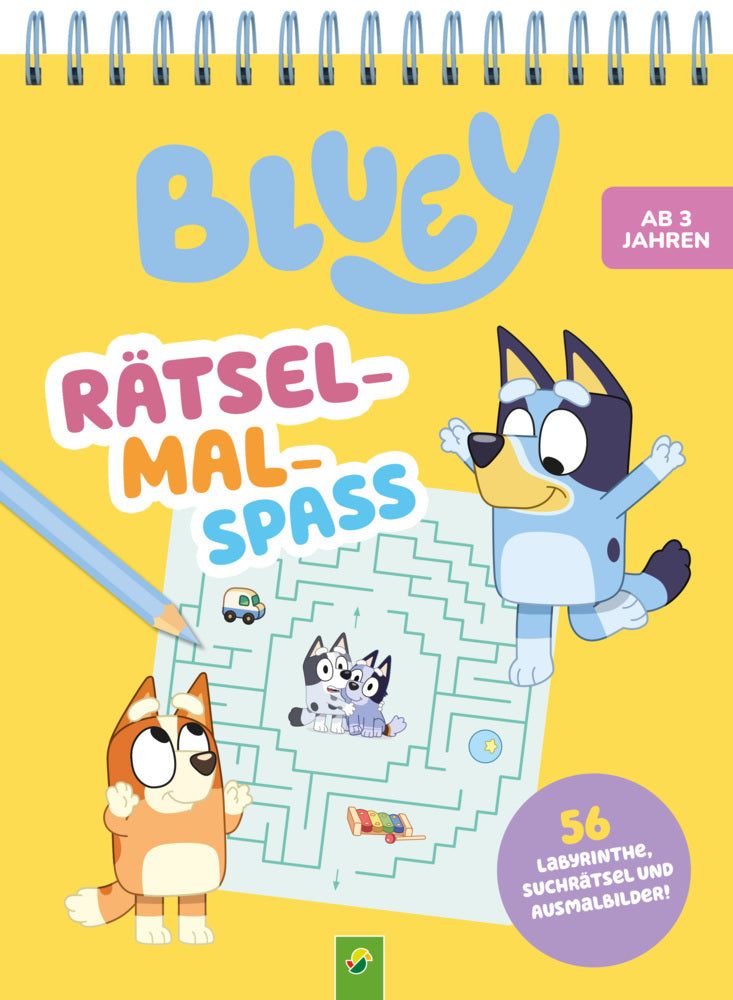Bluey Rätsel-Mal-Spaß (Schwager & Steinlein Verlag)
