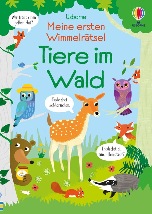 Meine ersten Wimmelrätsel: Tiere im Wald (Kirsteen Robson)