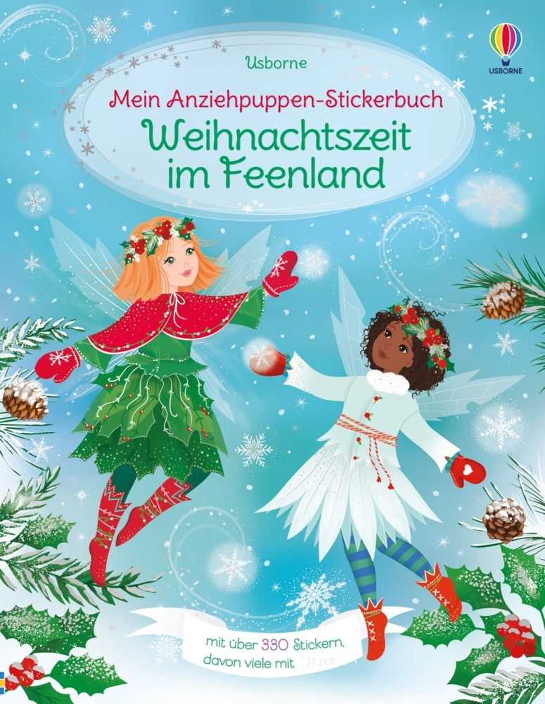 Mein Anziehpuppen-Stickerbuch: Weihnachtszeit im Feenland (Fiona Watt)