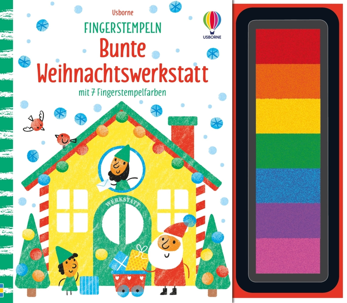 Fingerstempeln: Bunte Weihnachtswerkstatt (Fiona Watt)