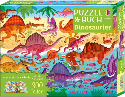 Puzzle & Buch: Dinosaurier (Kirsteen Robson)