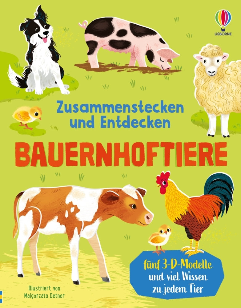 Zusammenstecken und Entdecken: Bauernhoftiere (Abigail Wheatley)